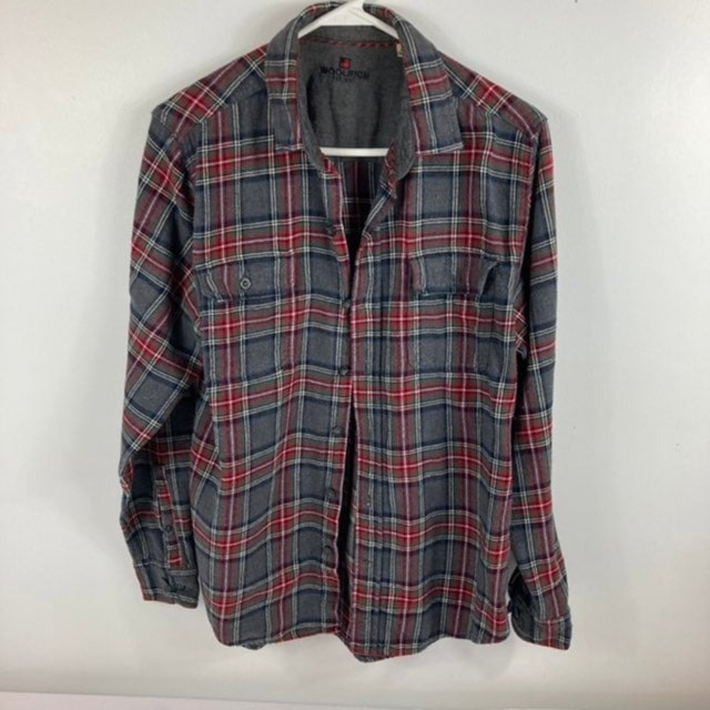 Woolrich Mens Plaid Flannel Shirt M